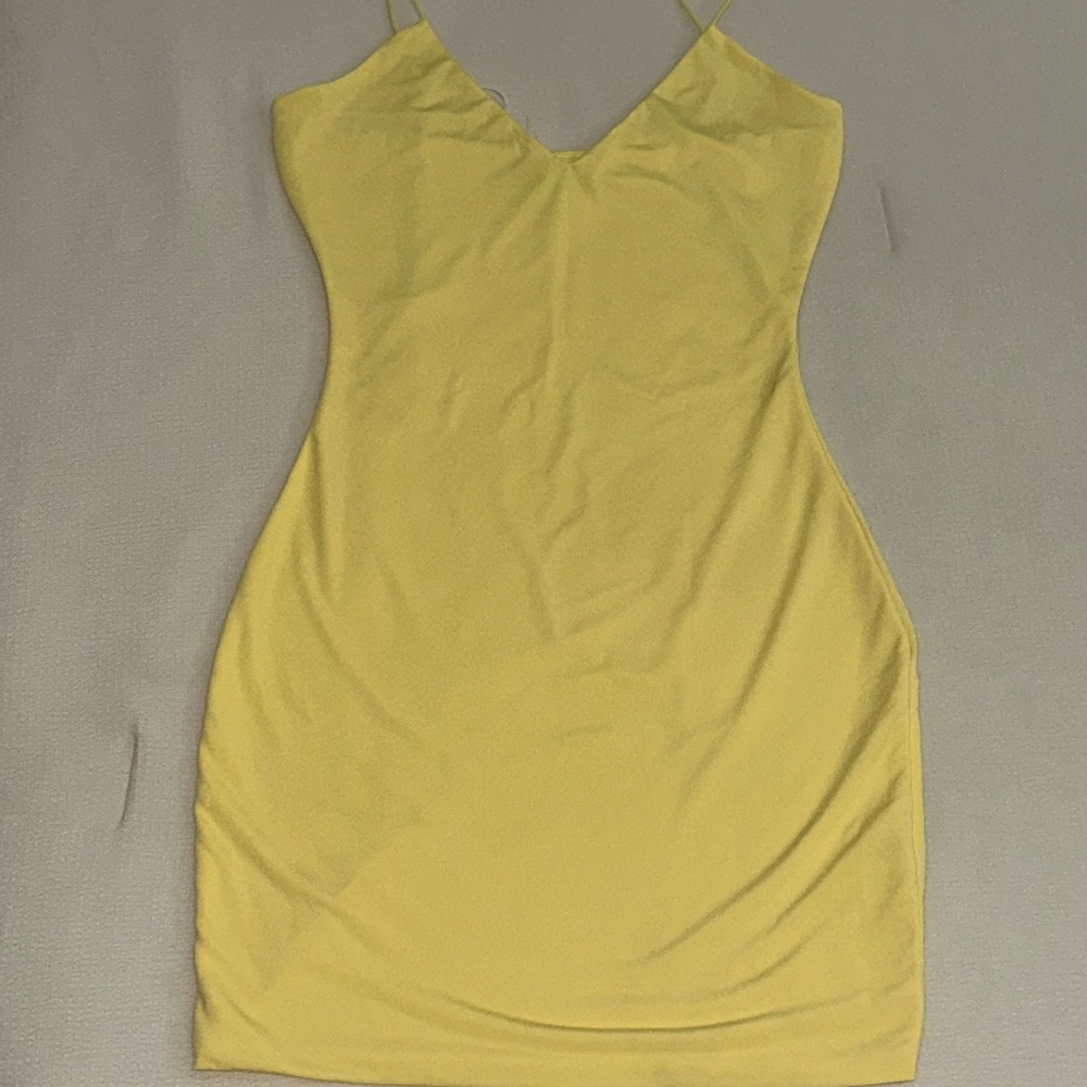 Fashion Nova Yellow Mini Dress